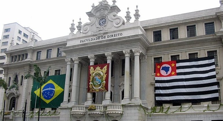 Faculdade de Direito da USP, no Largo São Francisco, em São Paulo