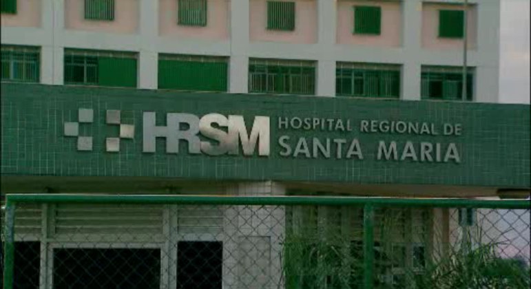 Fachada do Hospital Regional de Santa Maria, que foi reaberto após incêndio
