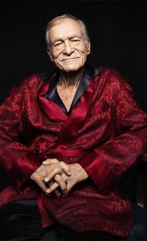 O magnata Hugh Hefner O magnata Hugh Hefner