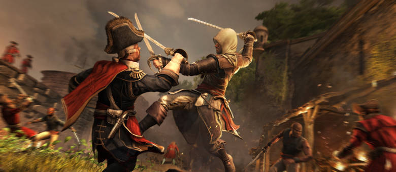 Jogadores jogam como pirata Edward Kenway em Black Flag