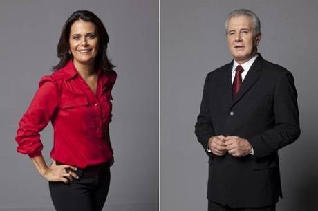 Adriana Araújo e Celso Freitas, os apresentadores do JR Adriana Araújo e Celso Freitas, os apresentadores do JR