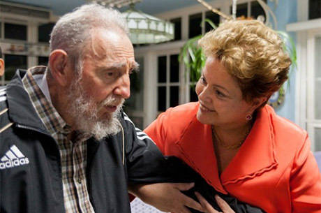 Dilma e Fidel tiveram um encontro cheio de afeto