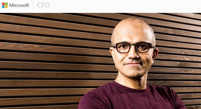 Satya Nadella, presidente da Microsoft Satya Nadella, presidente da Microsoft