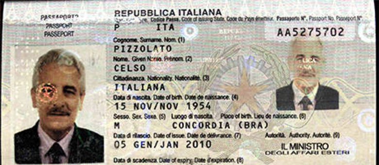 Pizzolato foi preso pela polícia italiana nesta terça-feira (5) portando um passaporte que era de seu irmão
