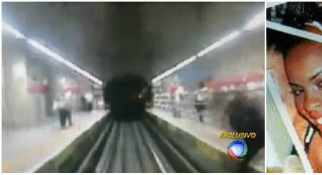 Maria da Conceição Oliveira, de 28 anos, foi empurrada na frente de um trem na manhã desta terça-feira (25) Maria da Conceição Oliveira, de 28 anos, foi empurrada na frente de um trem na manhã desta terça-feira (25)