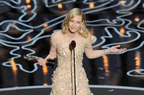 Cate Blanchett agradece prêmio em Los Angeles, Estados Unidos
