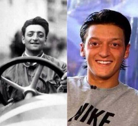 ozil jogador e enzo ferrari