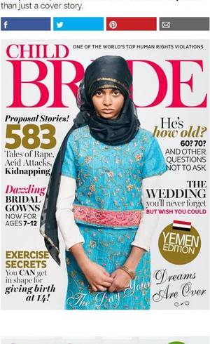 Uma das capas fala sobre a venda de meninas para homens ricos no Oriente Médio
