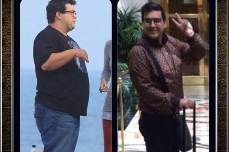 Antes e depois: André já perdeu 44 kg, só faltam 10 para o peso ideal Antes e depois: André já perdeu 44 kg, só faltam 10 para o peso ideal