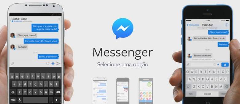Usuários de Android e iPhone terão de fazer download do Messenger para enviar e receber mensagens