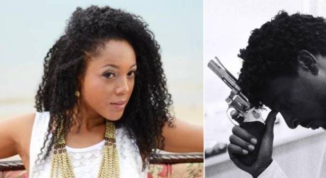 Negra Li, ao lado, a foto de perfil do Facebook de Gilson Negra Li, ao lado, a foto de perfil do Facebook de Gilson