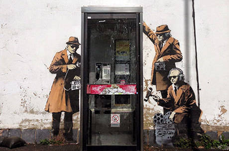 Grafite critica espionagem de cidadãos empreendida por governos