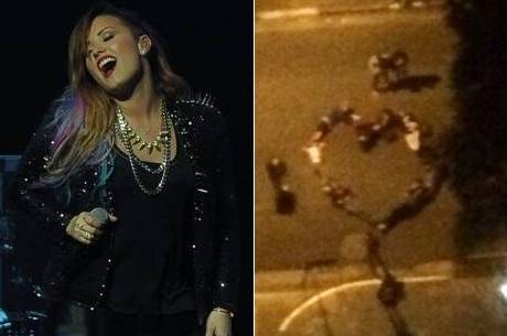 Lovatics deitaram na rua por Demi Lovato