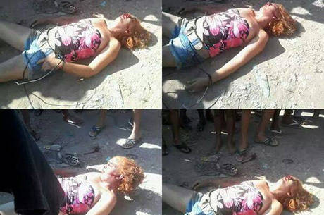 Fabiana foi imobilizada e agredida por dezenas de vizinhos Fabiana foi imobilizada e agredida por dezenas de vizinhos