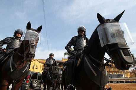 G1 - Tropa de Choque reforça proteção para cavalaria durante a Copa em SP -  notícias em São Paulo