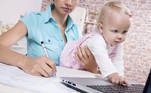 Bebê trabalho atividade neném dinheiro mãe mamãe pais maternidade criança