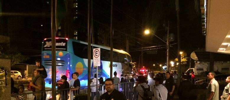 [COPA 2014]Mesmo com clima tenso, seleção chega tranquila a Goiânia para amistoso contra o Panamá