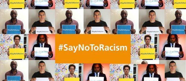 Campanha contra o racismo usa fotos de personalidades importantes do futebol