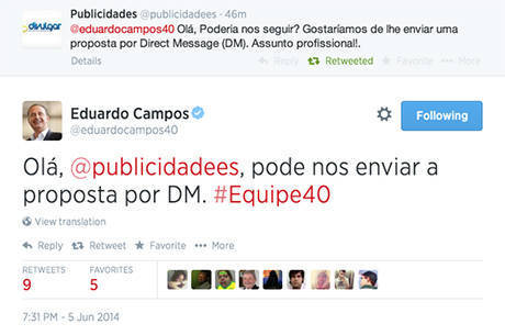 Dilma Bolada registrou negociação entre equipe de Campos e empresa de publicidade via Twitter Dilma Bolada registrou negociação entre equipe de Campos e empresa de publicidade via Twitter