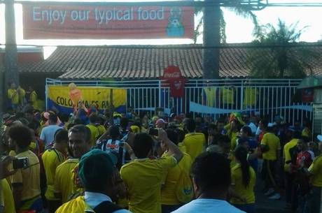 Torcida colombiana marcou presença em Belo Horizonte Torcida colombiana marcou presença em Belo Horizonte