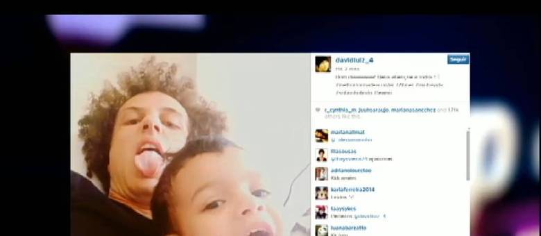 David Luiz postou um vídeo brincando com seu sobrinho