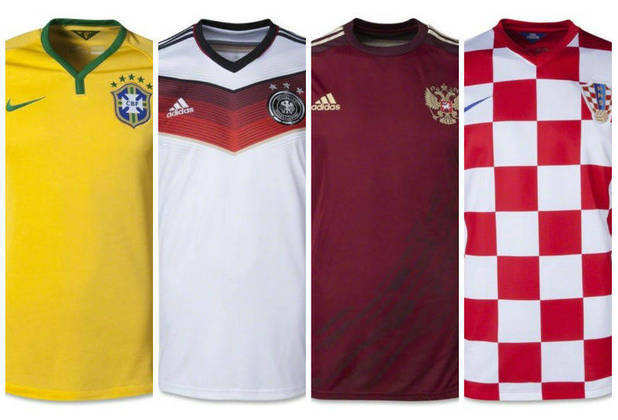 De símbolos nacionais a itens de colecionador, camisas de seleção