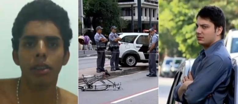 Ciclista David Souza (esquerda) teve braço arrancado ao ser atropelado por carro dirigido por Alex Siwek (direita) Ciclista David Souza (esquerda) teve braço arrancado ao ser atropelado por carro dirigido por Alex Siwek (direita)