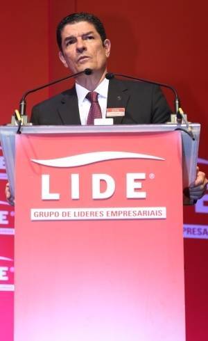 O ministro do Turismo, Vinicius Lages, participou de um almoço-debate do LIDE