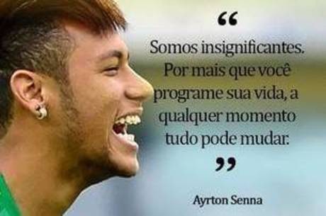A foto publicada por Neymar em seu Instagram 