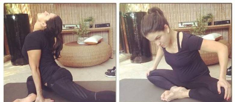 Kyra Gracie compartilhou sequência de posturas de yoga Kyra Gracie compartilhou sequência de posturas de yoga