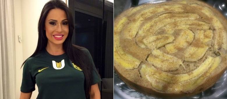Gracyanne Barbosa ensina fazer bolo de banana para quem é viciado em manter a forma Gracyanne Barbosa ensina fazer bolo de banana para quem é viciado em manter a forma