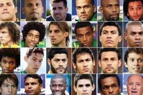 Atacante publicou foto com todo o elenco da seleção brasileira