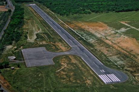 O aeroporto de Cláudio