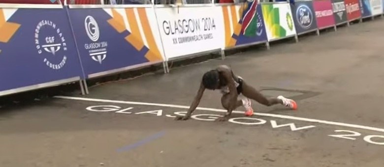 Essa é corrida é da ilha da maratona no último nívella corrida demora cerca  de e