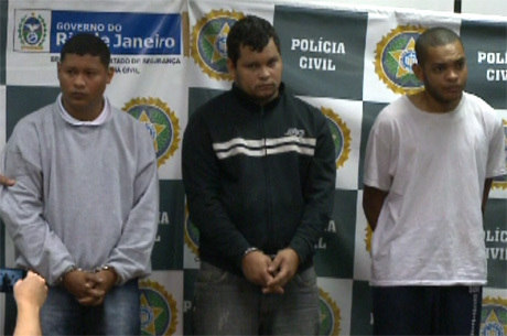 Jardel Oliveiras Vilas Boas, Vitor Teixeira e Marcos Vinicius Bonfim foram presos nesta sexta-feira