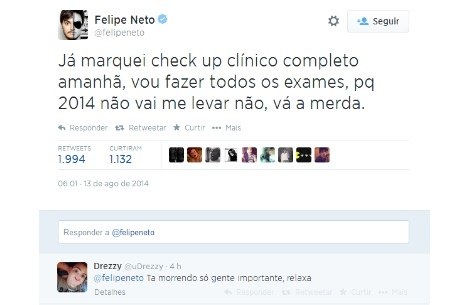 Felipe Neto anuncia fim de piadas gordofóbicas em seu canal