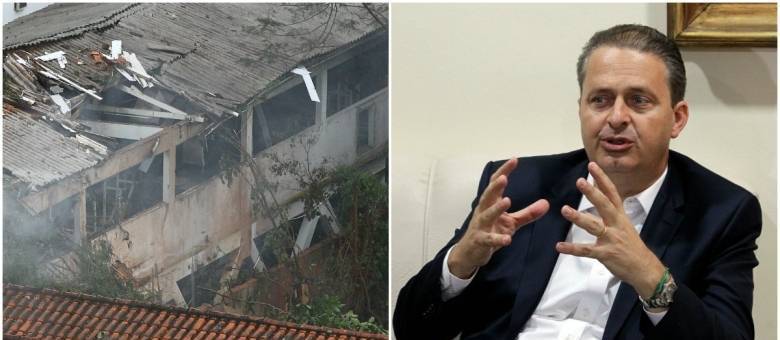 Avião caiu em área residencial de Santos, no litoral de SP, e matou Eduardo Santos (foto) e mais seis pessoas