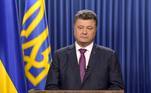 Presidente ucraniano Petro Poroshenko faz discurso onde dissolve o parlamento do país