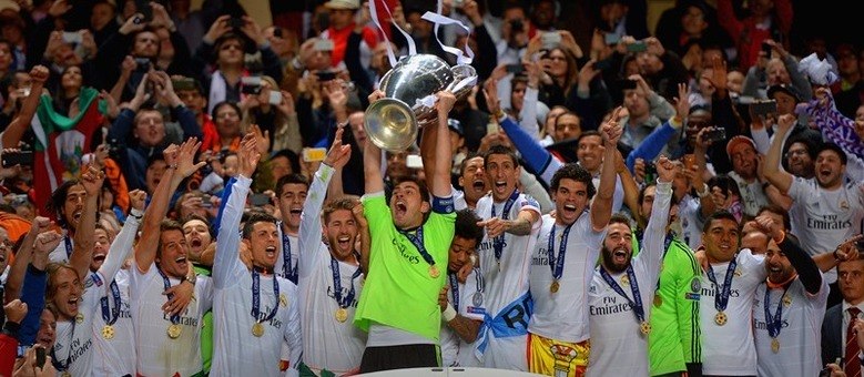 Jogadores do Real Madrid comemoram a conquista da última Liga dos Campeões
