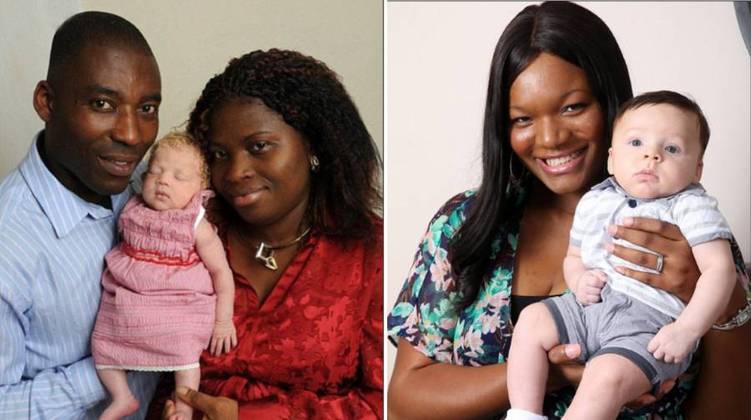 Raríssimo: Casais negros são surpreendidos com filhos brancos - Fotos ...