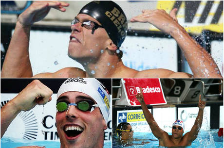 Cielo, Fratus e Matheus são os destaques da natação brasileira