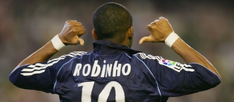 Com status de craque, Robinho vestiu a camisa do Real Madrid de 2005 a 2008, mas não rendeu o esperado