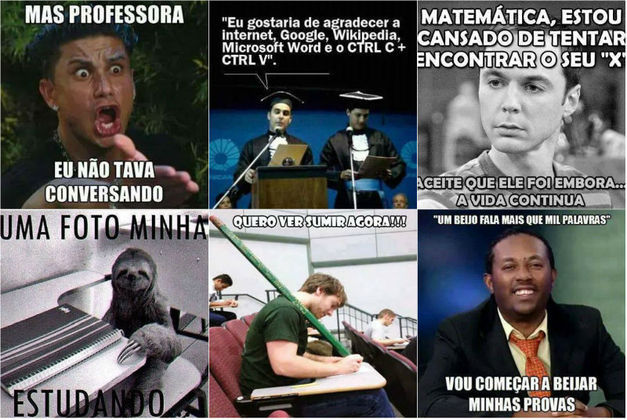 Cansado de tanto estudar? Confira memes hilários sobre provas e