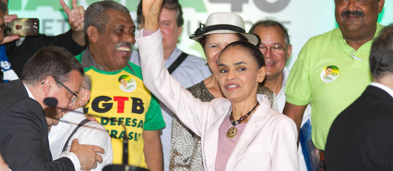 Marina Silva foi recebida hoje por lideranças sindicais em São Paulo