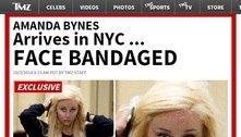 Amanda Bynes é flagrada com curativo grande no rosto e pessoas próximas dizem que ela vive drogada