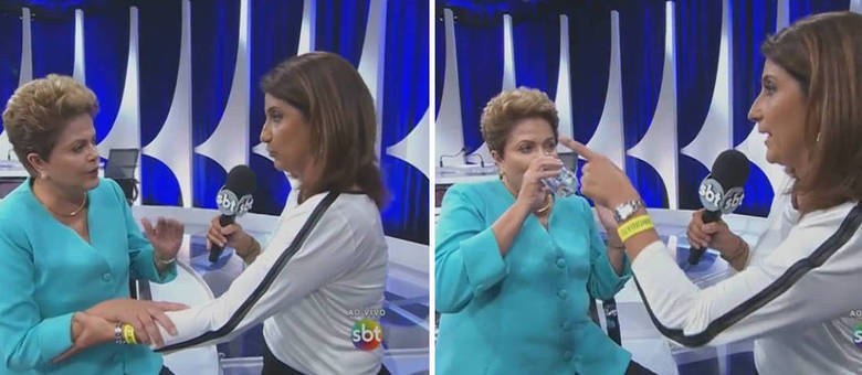 Repórter que conduzia entrevista ajudou Dilma a sentar depois que presidente falou que não estava bem