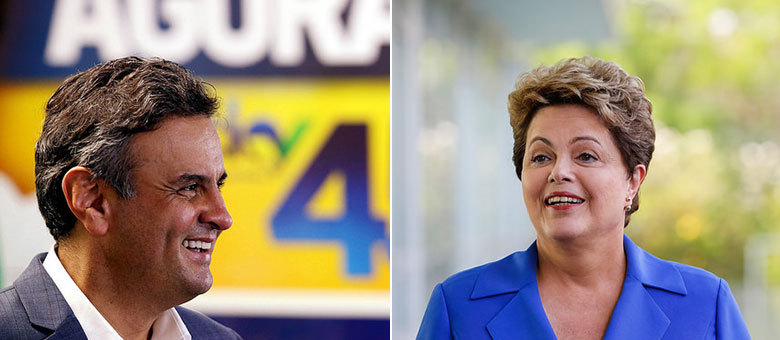 Faltando um dia para a eleição de domingo (26), Aécio encosta em Dilma, segundo Datafolha