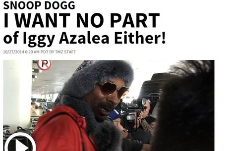 Snoop Dogg afirma que também não faria parceria com Iggy Azalea