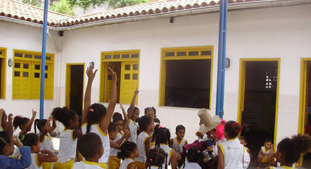 Alunos da creche João Paulo 2º, em São Paulo Alunos da creche João Paulo 2º, em São Paulo