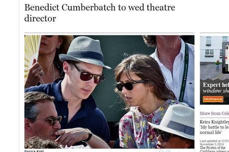 Benedict Cumberbatch será papai pela primeira vez, diz jornal